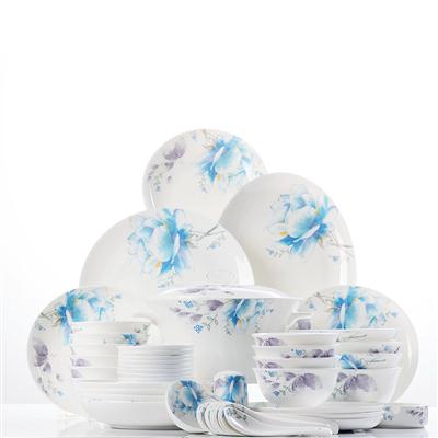 屌逼操爽视频48头聆听花开骨瓷礼品餐具套装